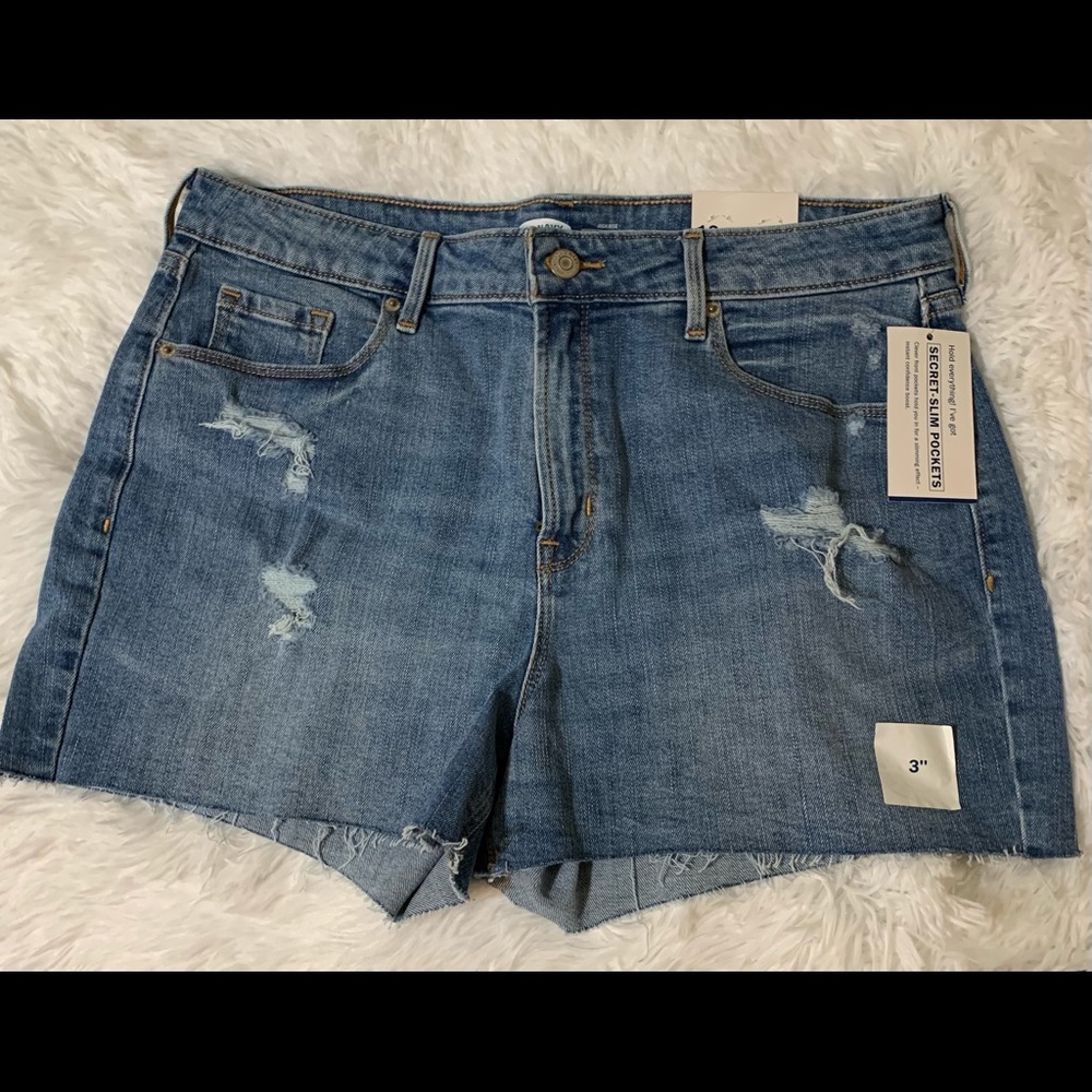 High rise jean shorts size 12